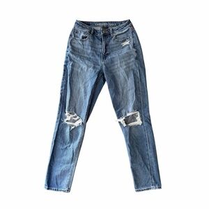 American Eagle Outfitters Distressed Blue Skinny Jeans